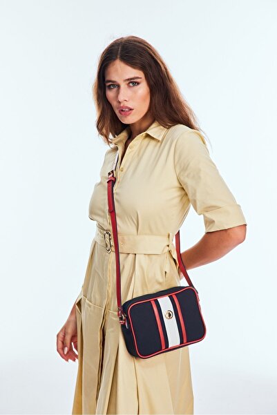 U.S. Polo Assn. Geantă de umăr pentru femei albastru-alb-roșu Us3033 Online Exclusive