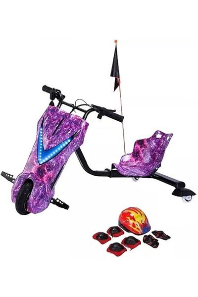 ALBADER Drifting Electric Scooter Large Size 36V Battery, Electric Drift Scooter With Helmet Pad Set