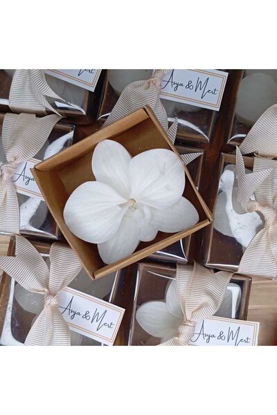 aşk-ı mum 20 Adet Hediyelik Orkide Mum Söz, Nişan, Düğün, Mevlüt, Kına Gecesi