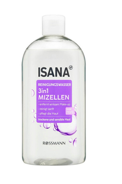 Isana Professional مزيل مكياج ايسانا 3 في 1 ماء ميسيلار خالي من الكحول للبشرة...