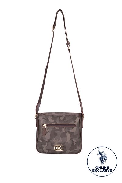U.S. Polo Assn. Geantă Messenger pentru damă Us8608 - Maro, exclusivă online