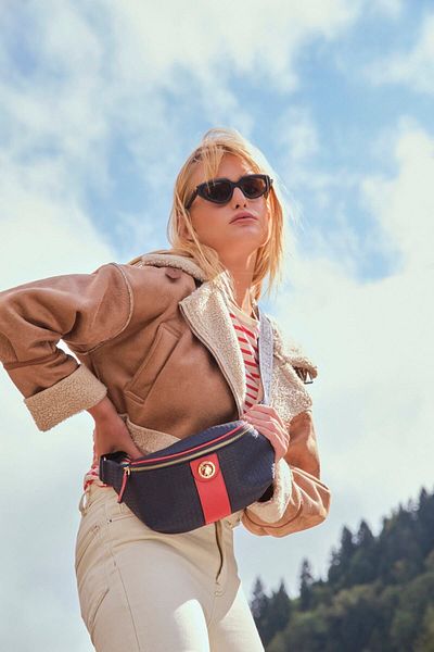 U.S. Polo Assn. Us3071 Model Navy Blue-Red Women's Waist Bag - Online Exclusive