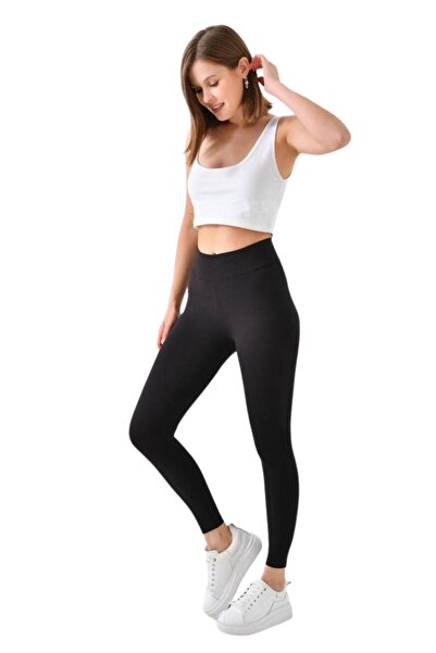 Moda Amore Şardonlu Fitilli Kaşkorse Toparlayıcı Kadın Tayt 352