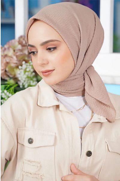 Melodi Scarf Μπεζ Hijab Mio Jazz Scarf Γυναικείο Hijab