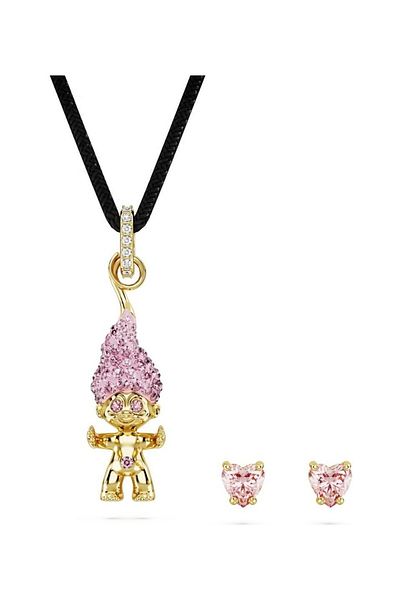 Swarovski Good Luck Trolls Special Set - Made of Stone, Pin/Gos