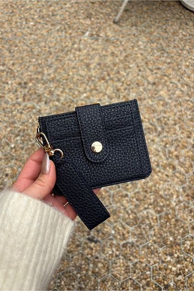 Yuka Atelier Минимален портфейл Velina с ключодържател и детайли за картодържател