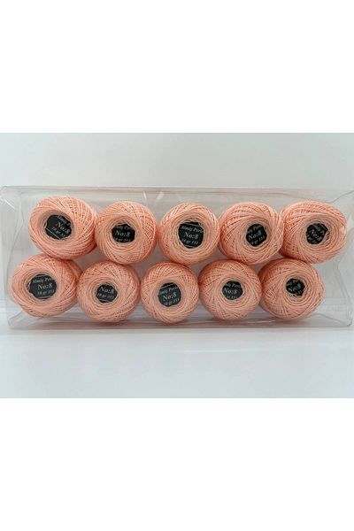 ALMİŞ Alış Perle Etamin-Cross Stitch 10'Lu Thread Set (10 Gr-No:8) Yellow-Red Shades