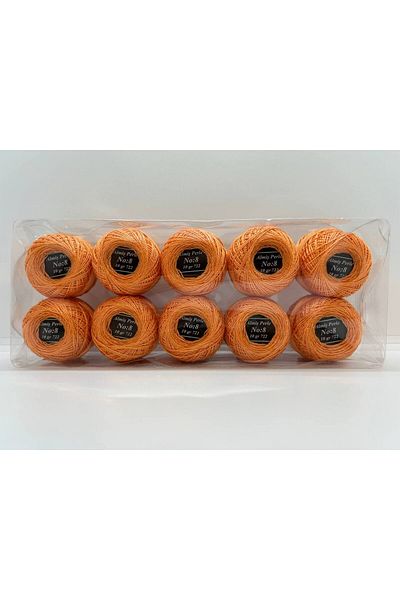 ALMİŞ Almiş Perle Etamine-Cross Stitch Σετ 10 κλωστών (10 Gr-No:8) Κίτρινο-Κόκκινο Αποχρώσεις