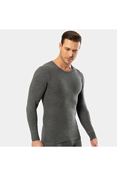 Cacharel - Thermal Long Sleeve Crew Neck 1603/Grey