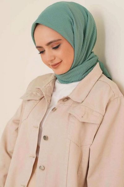Melodi Scarf Μέντα Πράσινο Γυναικείο Hijab Jazz Scarf Hijab