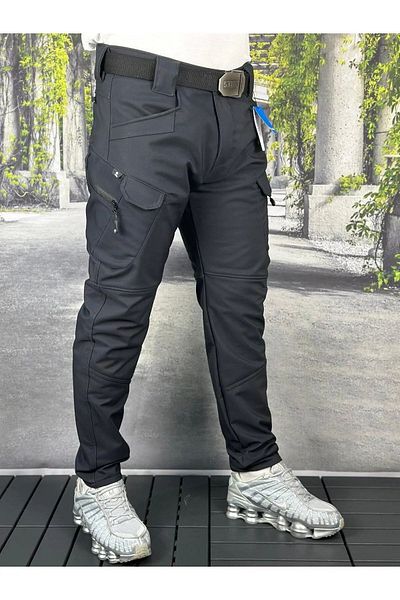 Güray Store Unisex Soft Shell Tactical Pants - Waterproof and Windproof, Fleece Winter Biker