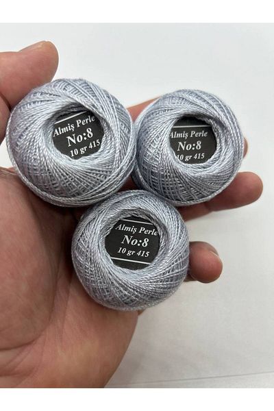 ALMİŞ Σετ κλωστών Almiş Perle Etamine-Cross Stitch 10 τεμαχίων (10 Gr-No:8)