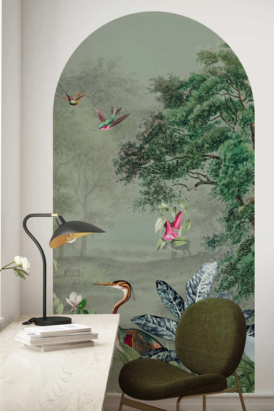 Kt Grup Doğa Manzarası  Boho Kemer Arch Modern Duvar Sticker