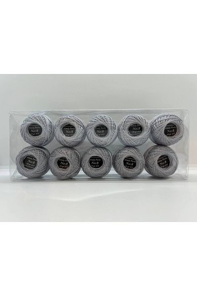ALMİŞ Σετ κλωστών Almiş Perle Etamine-Cross Stitch 10 τεμαχίων (10 Gr-No:8)
