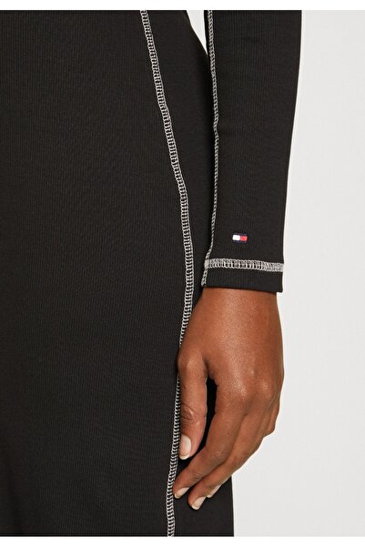 Tommy Hilfiger Siyah Uzun Elbise