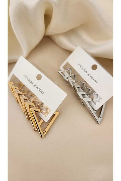 novoglo Vip Series Minimalis Geometric Design Earrings Set of 6