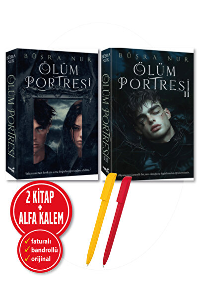 İndigo Kitap Alfa Kalem+Büşra Nur (Ölüm Portresi 1-2) 2 Kitap Set Ciltsiz-YEN...