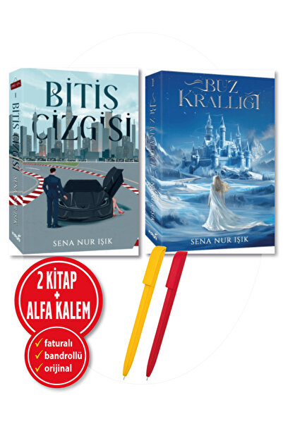 İndigo Kitap Alfa Kalem+Sena Nur Işık (Bitiş Çizgisi+Buz Krallığı) 2 Kitap Ci...