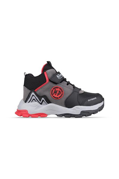 M.P. Black Children's Trekking Shoes 242-3139 Mpone ft - Casual Design