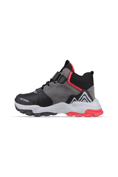 M.P. Black Children's Trekking Shoes 242-3139 Mpone ft - Casual Design