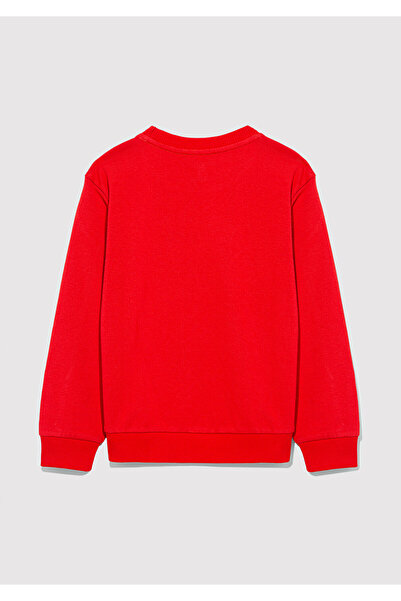 Mavi Logo Printed Red Sweatshirt 6S10042-70477