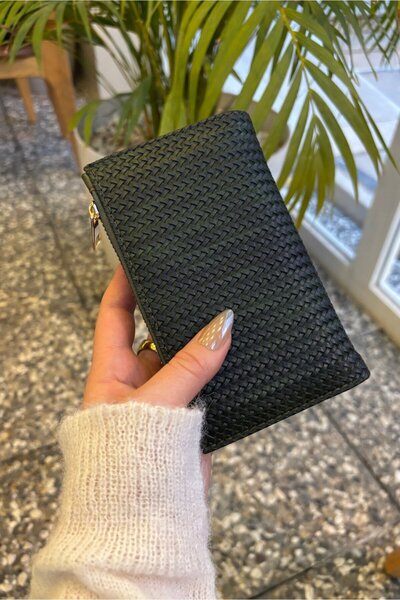 Yuka Atelier Peněženka z umělé kůže s texturovaným designem