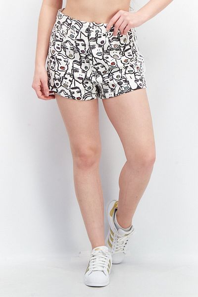 adidas Women Regular Fit Graphic Printed Outdoor Shorts, White