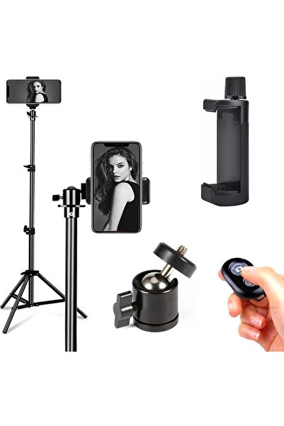 Kyrotech 3 Ayaklı Alüminyum Bluetooth Kumandalı 360 Derece Dönebilen Tripod T...