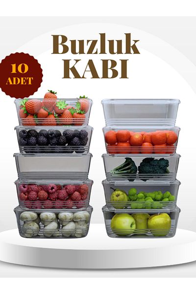 Violet 10-Piece 1-Liter Icebox and Deep Freezer Container