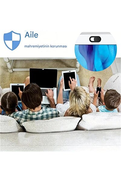 Generic 3'lü Kamera Gizleme Kapağı Seti - Laptop, Tablet ve Akıllı Telefonlar için