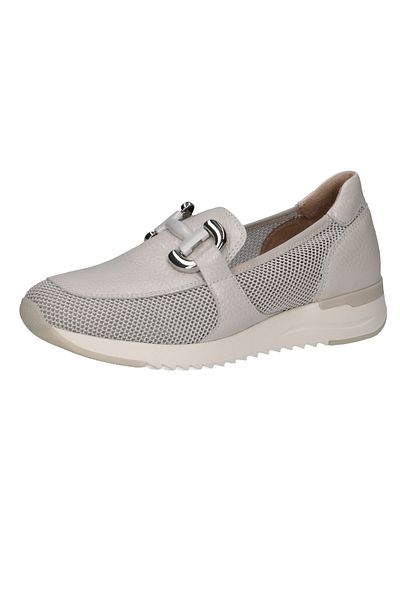 Caprice Damen Low Sneaker Low Top G-Weite 9-24536-42 Weiß 132 Pearl Comb Leder und Textil mit CAP Airmot./FB