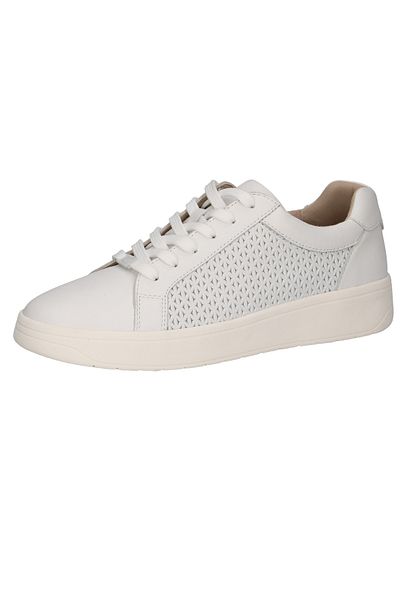 Caprice Damen Low Sneaker Low Top G-Weite 9-23300-42 Weiß 102 White Nappa Leder mit CAP Memo/rem.f. & CAP Ich