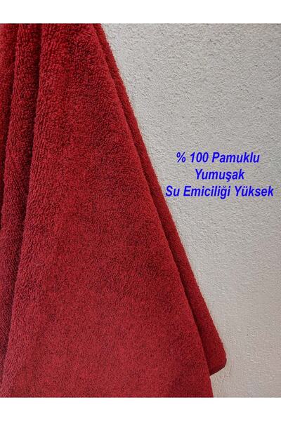 Mef Collection 12-штучний бордовий рушник для перукарів 50x90 | Професійний рушник для сушіння волосся Економічний набір