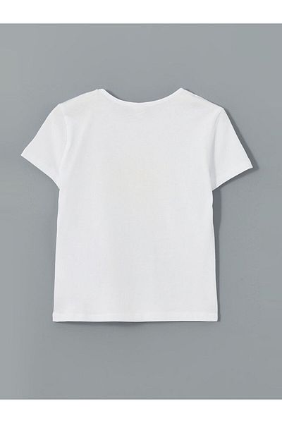 LC Waikiki Tricou pentru fetiță LCW Kids Crew Deck Floral
