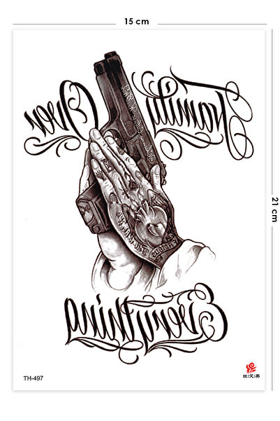 BP Tattoo Sek Erkek Dövmesi Silah Dövmesi Geçici Dövme Tattoo