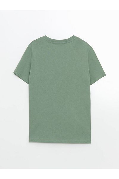 LC Waikiki Blue Crew Neck Boy T-Shirt