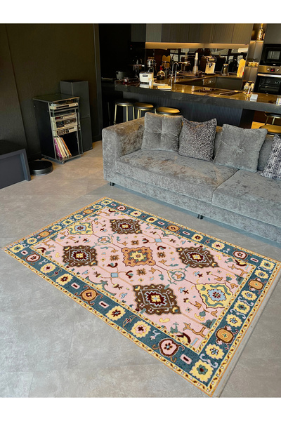 Rugs Modern Halı مجموعة Aynur سجادة زخرفية حديثة منسوجة متعددة الألوان بنمط ت...