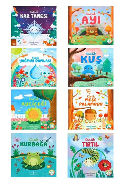TÜRKİYE İŞ BANKASI KÜLTÜR YAYINLARI Doğanın Eşsiz Hikâyeleri serisi 8 kitap / Küçük Kar Tanesi - Küçük Ayı - Küçük Yağmur Damlası