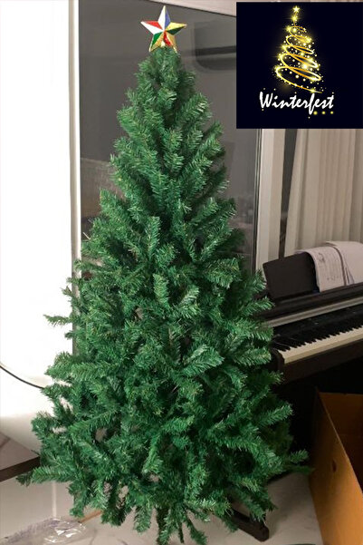 Winterfest Gerçek Görsel Yılbaşı Çam Ağacı 180 Cm 550 Gür Dallı Yeni Ürün