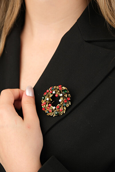 çildan Çildan Womens Yılbaşı Koleksiyonu Yılbaşı Süsü Broş