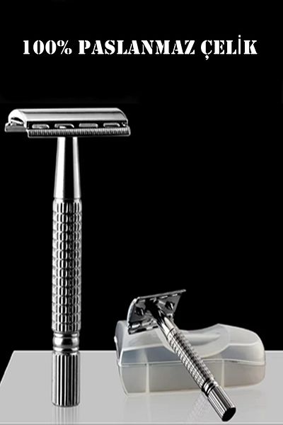 MasterCar Rimei Razor από ανοξείδωτο ατσάλι Παραδοσιακό εργαλείο ξυρίσματος Χειροκίνητη ξυριστική μηχανή με 10 φύλλα ξυραφιού δώρο