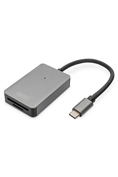 Digitus Usb-C Card Reader, 2 Port Uhs-Ii Sd4.0, Tf4.0, 300Mb/Sdigitus Usb-C Card Reader, 2 Port U