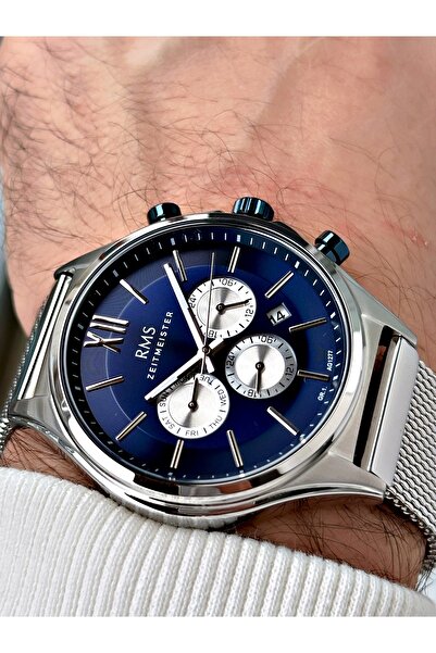 Romanson Fonksiyonları Aktif 5 Atm Su Geçirmez Çelik Kordon Çelik Kasa Erkek Kol Saati