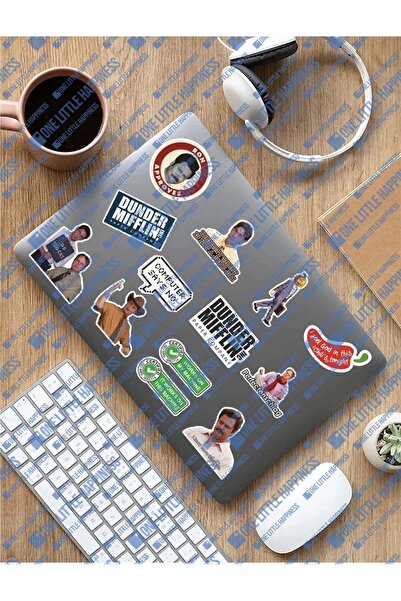 One Little Happiness Set de autocolante pentru laptop, notebook, tabletă cu t...