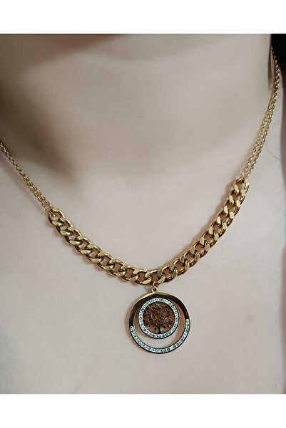 shop قلادة من الفولاذ من الدرجة الأولى بدون تشويه مع شكل شجرة فول الصويا من ح...