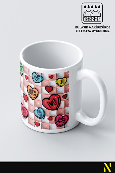 nilizma Heart Imported Mug Cup Mug 330 ml