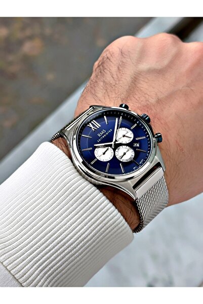 Romanson Fonksiyonları Aktif 5 Atm Su Geçirmez Çelik Kordon Çelik Kasa Erkek Kol Saati