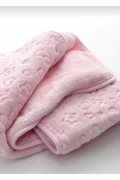 UmBaby بطانية أطفال من القطيفة السميكة المنقوشة مقاس 100x120 سم بتصميم ذهبي م...