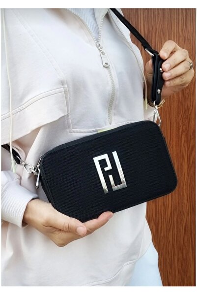 Just Polo JUSTPOLO حقيبة كتف وحقيبة كروس نسائية أصلية من لاكوست مكونة من 3 أقسام