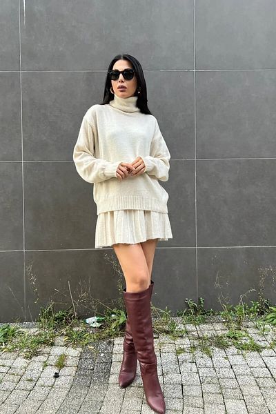Get Crazy Knitwear 2-Piece Set - with Skirt